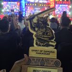 Spektakuler, SOS ke 6 di Makasar, dengan panggung besar dan dihadirkan Inul Daratista, Erwin Arjayani, salah satu Daimyo meraih best Costume.